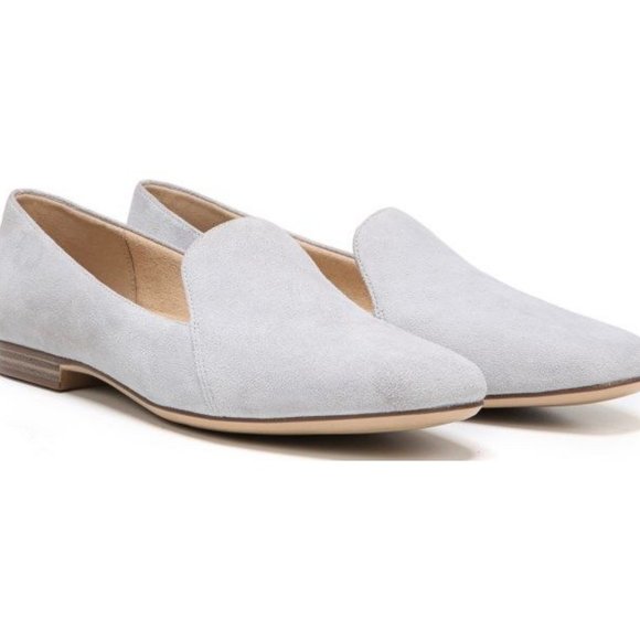 Naturalizer Emiline Light Blue Suede Loafers - Picture 1 of 4